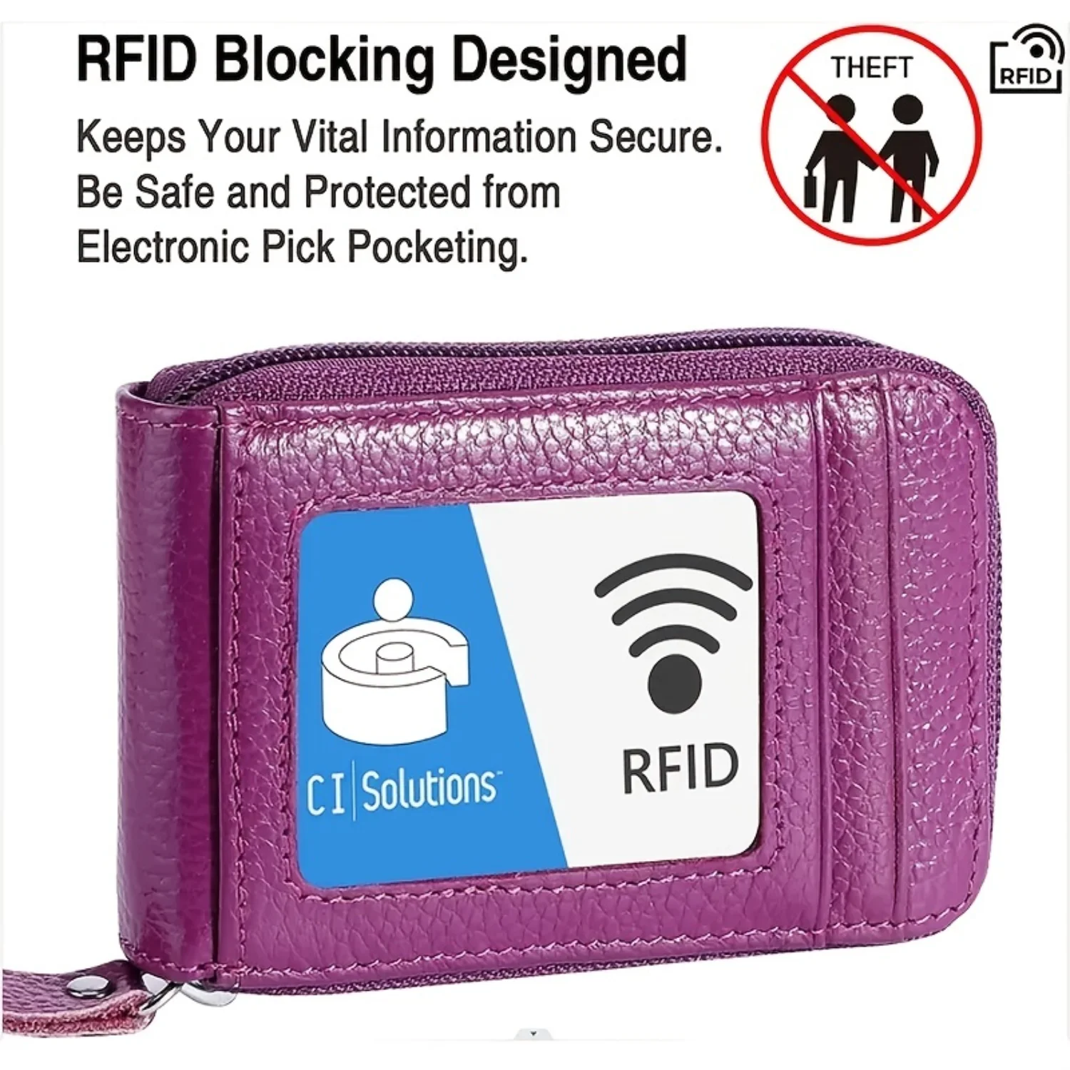 Безопасный и стильный женский кошелек на молнии с блокировкой RFID и компактным элегантным держателем для карт-клатчем из искусственной кожи, 12 слотов для Classic De
Безопасный и стильный женский кошелек на молнии с блокировкой RFID и компактным элегантным держателем для карт-клатчем из искусственной кожи, 12 слотов для Classic De