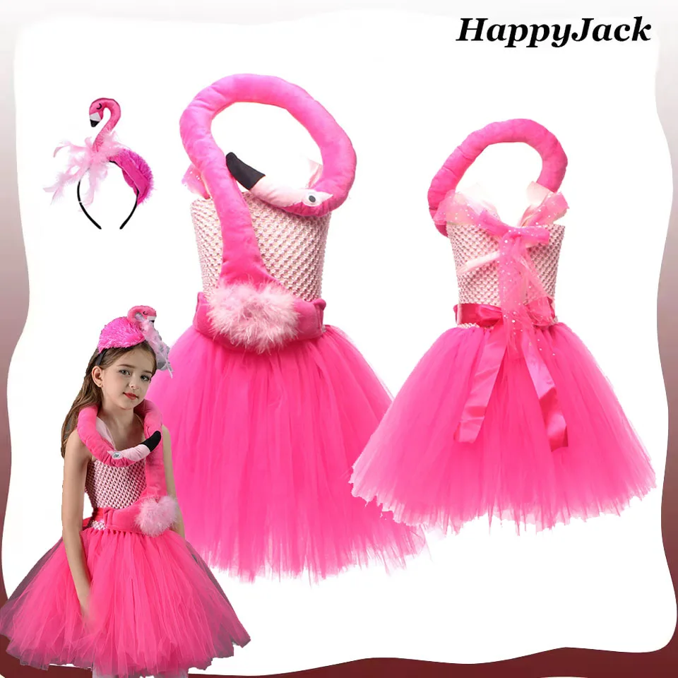 Disguise Flamingo Cosplay Costume Girls Tulle Dress Cartoon Animal Stage Performance Roleplay Halloween Fancy Party Skirt
Disguise Flamingo Cosplay Costume Girls Tulle Dress Cartoon Animal Stage Performance Roleplay Halloween Fancy Party Skirt
