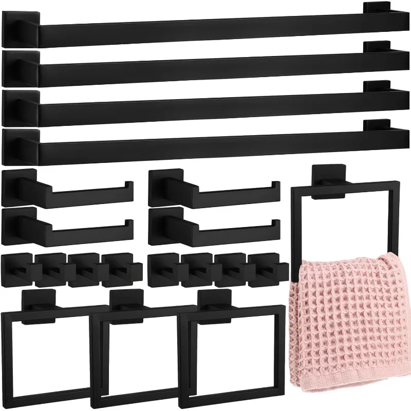 20 Pcs Bathroom Hardware Accessories Set 23.6 Inch Bath Towel Bar Kit Stainless Steel Bathroom Hardware Set Towel Racks
20 Pcs Bathroom Hardware Accessories Set 23.6 Inch Bath Towel Bar Kit Stainless Steel Bathroom Hardware Set Towel Racks