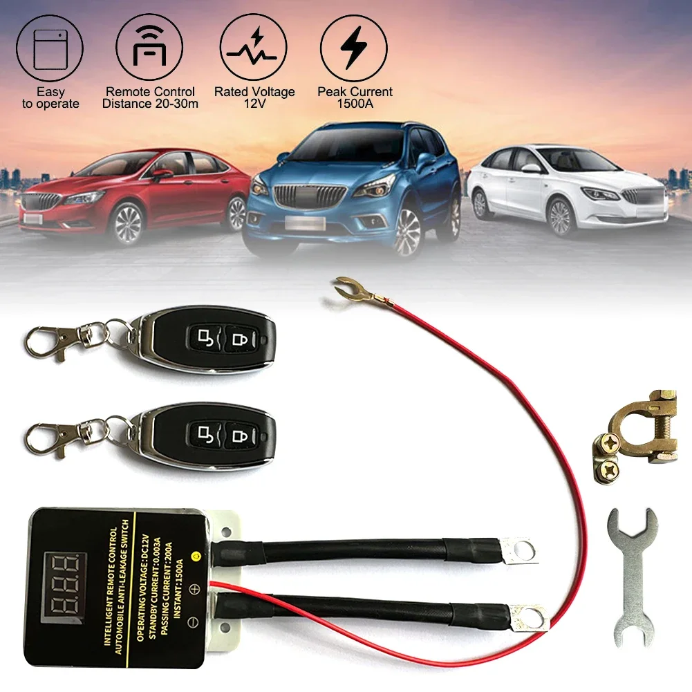 12V Car Battery Cutoff Switch Wireless Remote Control Disconnect Battery Relay With Led Display Leakage Protection Universal
12V Car Battery Cutoff Switch Wireless Remote Control Disconnect Battery Relay With Led Display Leakage Protection Universal