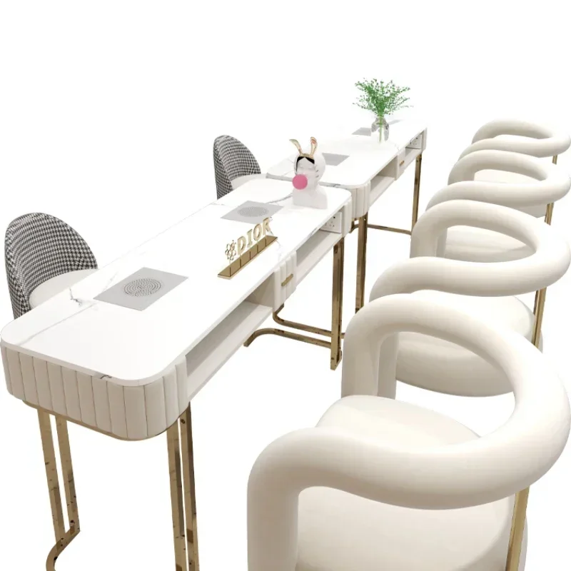 Vacuum Cleaner Receptionist Manicure Table Socket Manicure Table and Chair Set Single Double Three Person Slab
Vacuum Cleaner Receptionist Manicure Table Socket Manicure Table and Chair Set Single Double Three Person Slab