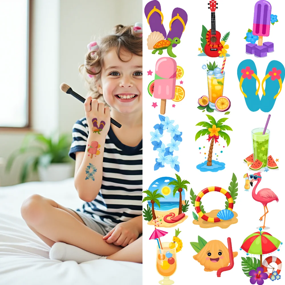 54pcs Temporary Tattoo Temporary Tattoo Stickers Palm Tree Watermelon Strawberry For Boys Girls Arms
54pcs Temporary Tattoo Temporary Tattoo Stickers Palm Tree Watermelon Strawberry For Boys Girls Arms