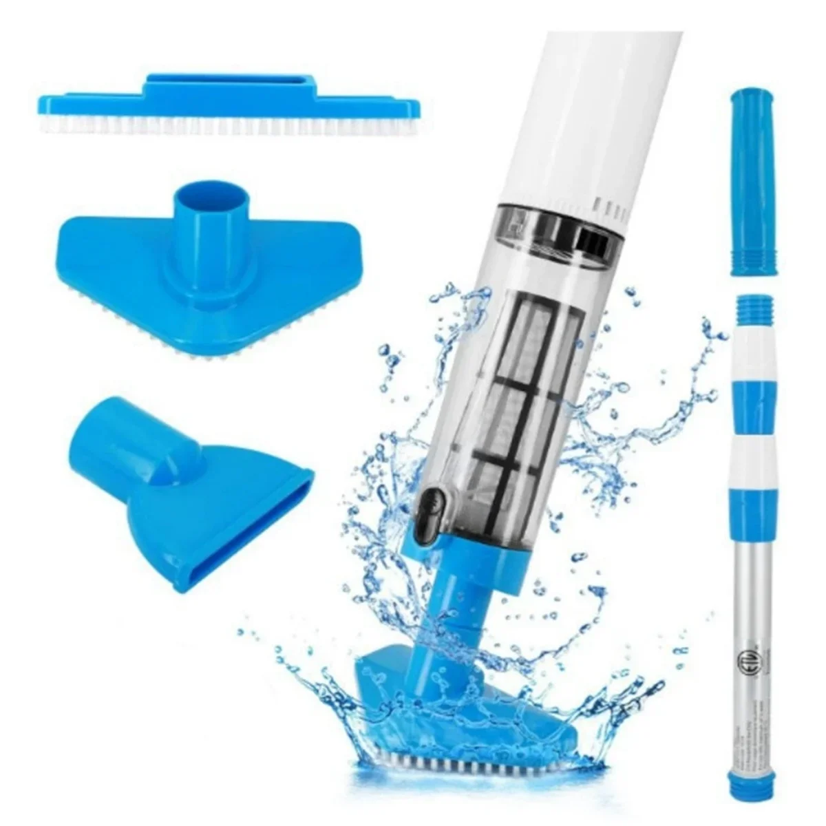 US PLUG 3 in 1 Cordless Pool Vacuum,Handheld Pool Cleaner for Spas,Hot Tubs and Small Pools for Sand and Debris
US PLUG 3 in 1 Cordless Pool Vacuum,Handheld Pool Cleaner for Spas,Hot Tubs and Small Pools for Sand and Debris
