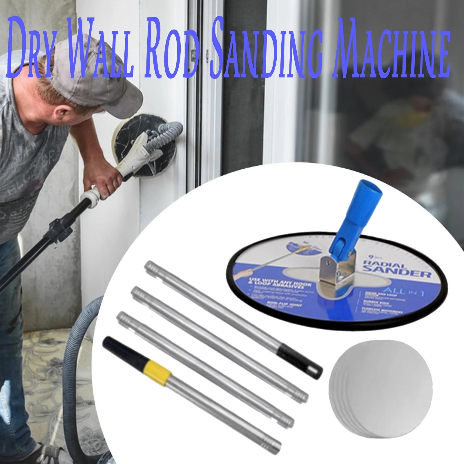 9-дюймовая шлифовальная машина для гипсокартона, ручная шлифовальная машина для гипсокартона, круглая ручная шлифовальная машина с вращением на 360 градусов, полировальный шлифовальный инструмент с удлинителем
9-дюймовая шлифовальная машина для гипсокартона, ручная шлифовальная машина для гипсокартона, круглая ручная шлифовальная машина с вращением на 360 градусов, полировальный шлифовальный инструмент с удлинителем