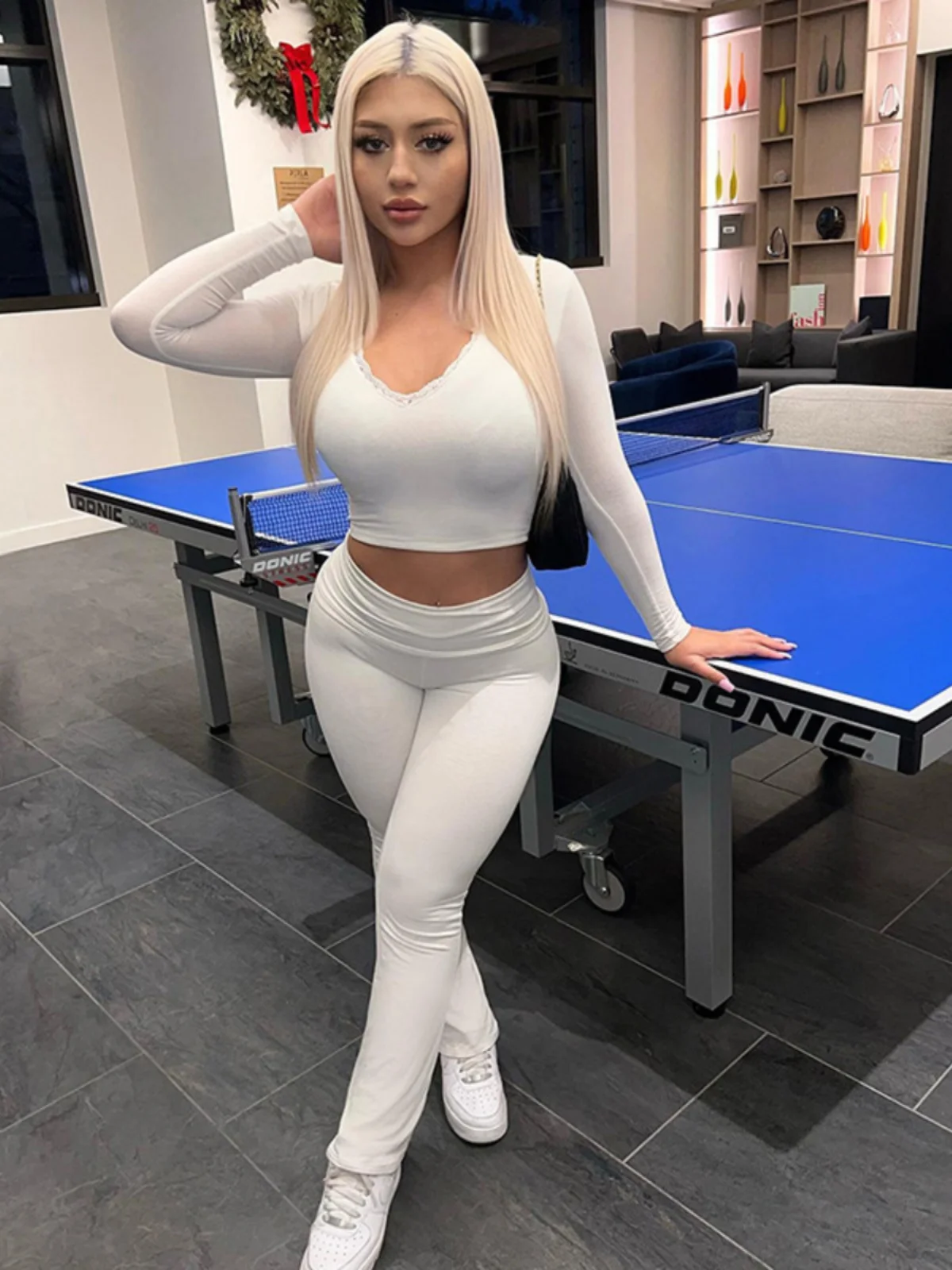 Casual High Waist Slim Fit Pants Set Women's Faion Long Trousers Comfortable Breathable Spring Seasonal High Waist Sle
Casual High Waist Slim Fit Pants Set Women's Faion Long Trousers Comfortable Breathable Spring Seasonal High Waist Sle