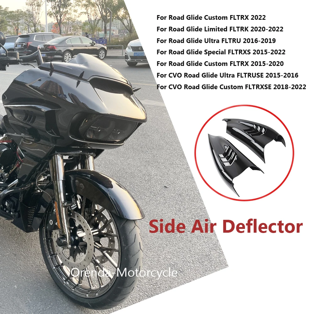 For Harley CVO RoadGlide Ultra Custom FLTRXSE 2018-2022 Black Motorcycle Side Fairing Air Deflector Decorative Cover Accessories
For Harley CVO RoadGlide Ultra Custom FLTRXSE 2018-2022 Black Motorcycle Side Fairing Air Deflector Decorative Cover Accessories