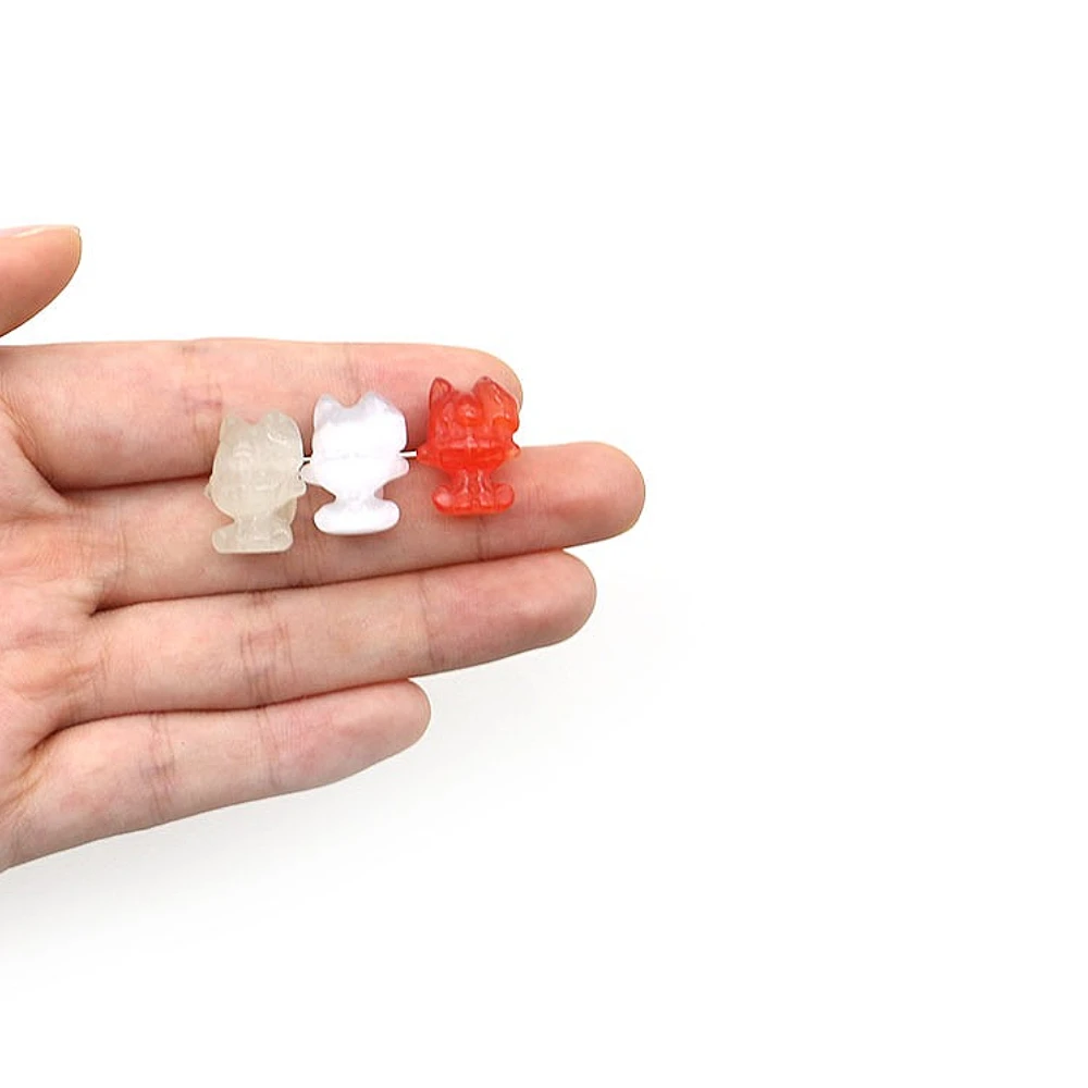 Cute Animais Natural Stone Beads Carved Little Fox Shape Cat Eye Stone Loose Bead 2 Pcs DIY Necklace Bracelet Earring Accessory
Cute Animais Natural Stone Beads Carved Little Fox Shape Cat Eye Stone Loose Bead 2 Pcs DIY Necklace Bracelet Earring Accessory