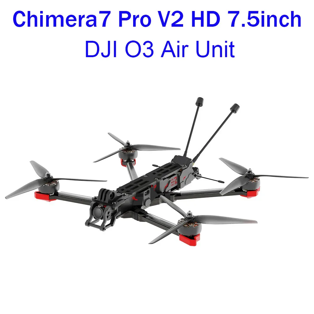 iFlight Chimera7 Pro V2 HD 7.5inch 6S LR BNF with BLITZ F7 55A Stack / O3 Air Unit / XING2 2809 1250KV motor / GPS for FPV Drone
iFlight Chimera7 Pro V2 HD 7.5inch 6S LR BNF with BLITZ F7 55A Stack / O3 Air Unit / XING2 2809 1250KV motor / GPS for FPV Drone