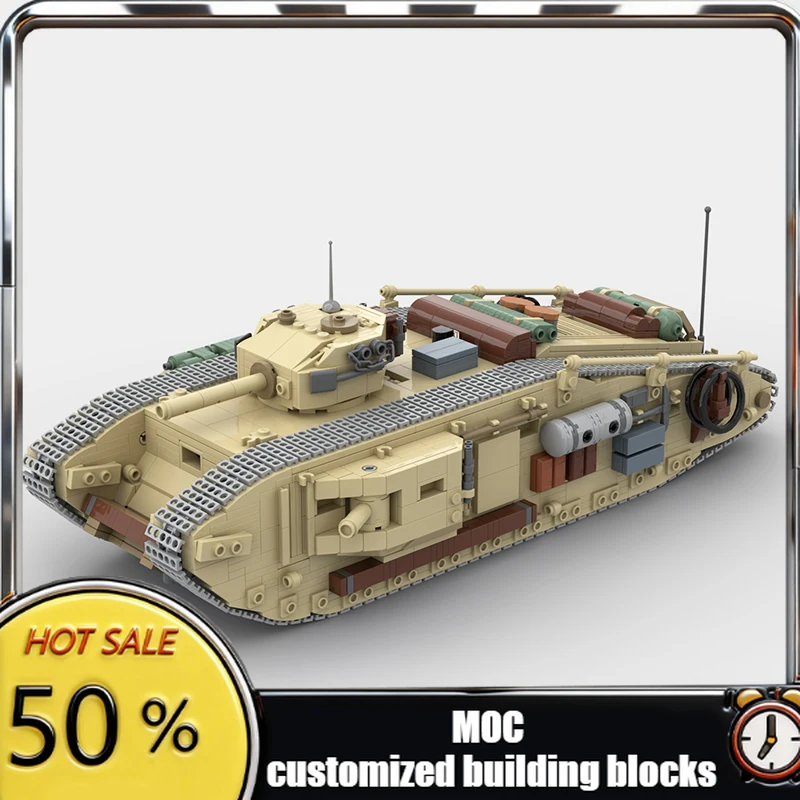 2100PCS WW2 Military MOC Indiana Jones Crusade Tank Model DIY creative ideas high-tech ChildToy Armored Car Assembly Puzzle Gift
2100PCS WW2 Military MOC Indiana Jones Crusade Tank Model DIY creative ideas high-tech ChildToy Armored Car Assembly Puzzle Gift