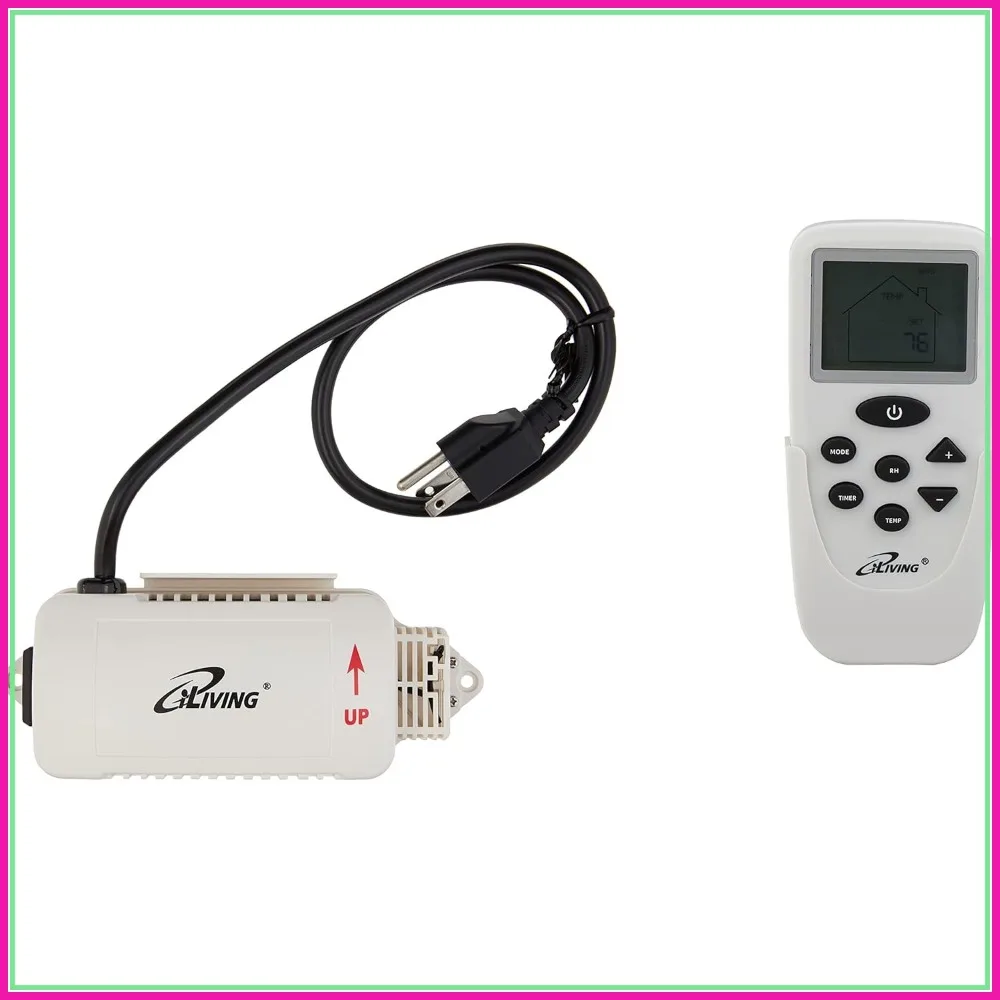 Smart Exhaust Fan Remote Control Kit with Thermostat Humidistat Timer Speed Controller Large LCD, White
Smart Exhaust Fan Remote Control Kit with Thermostat Humidistat Timer Speed Controller Large LCD, White