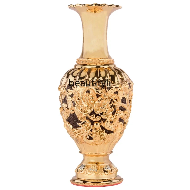 xz1yj Copper Gold Dragon Vase Ornaments Vase Buddha Worship Buddha Utensils Flower Arrangement Home Living Room Decorations
xz1yj Copper Gold Dragon Vase Ornaments Vase Buddha Worship Buddha Utensils Flower Arrangement Home Living Room Decorations