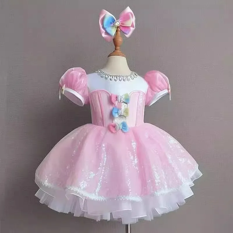 THEEPER Princess Dress Puff Sleeve Sparkly Tulle Tutu Dress with Rhinestone Collar Starfish Decor Costume for Birthday Vestido
THEEPER Princess Dress Puff Sleeve Sparkly Tulle Tutu Dress with Rhinestone Collar Starfish Decor Costume for Birthday Vestido