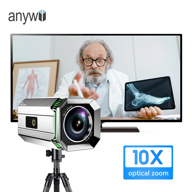 Anywii USB Camera 10X 1080p Video Conference Camera for Church Worship Live Streaming Meeting Online Learn
Anywii USB Camera 10X 1080p Video Conference Camera for Church Worship Live Streaming Meeting Online Learn