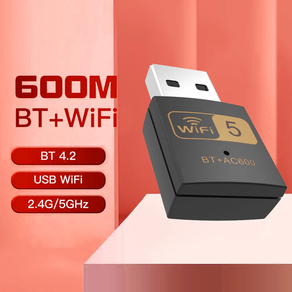 PIX-LINK UAC10 AC600 Двухдиапазонный USB Wi-Fi адаптер с Bluetooth 4.2, 600 Мбит/с, 5 ГГц/2,4 ГГц, беспроводная сетевая карта BT+WiFi
PIX-LINK UAC10 AC600 Двухдиапазонный USB Wi-Fi адаптер с Bluetooth 4.2, 600 Мбит/с, 5 ГГц/2,4 ГГц, беспроводная сетевая карта BT+WiFi