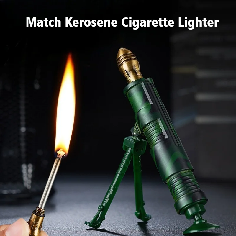 Aircraft/Mortar Match Cigar Igniter Portable Lighter Windproof Open Fire Metal Coal Oil Cigarette Lighters & Smoking Accessories
Aircraft/Mortar Match Cigar Igniter Portable Lighter Windproof Open Fire Metal Coal Oil Cigarette Lighters & Smoking Accessories