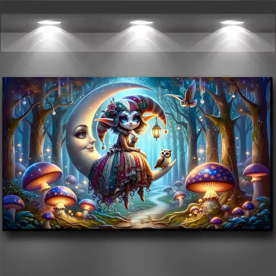 Загадочный и романтический фэнтезийный лес под лунным светом, алмазная живопись своими руками, полная квадратная круглая алмазная мозаика, искусство большого размера
Загадочный и романтический фэнтезийный лес под лунным светом, алмазная живопись своими руками, полная квадратная круглая алмазная мозаика, искусство большого размера