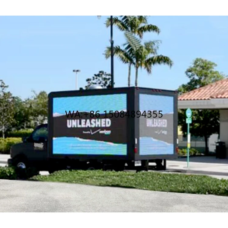 Truck Mobile Advertising Led Display Solar Energy LED Screen Trailer IP65 Waterproof LED Video Wall Trailer
Truck Mobile Advertising Led Display Solar Energy LED Screen Trailer IP65 Waterproof LED Video Wall Trailer