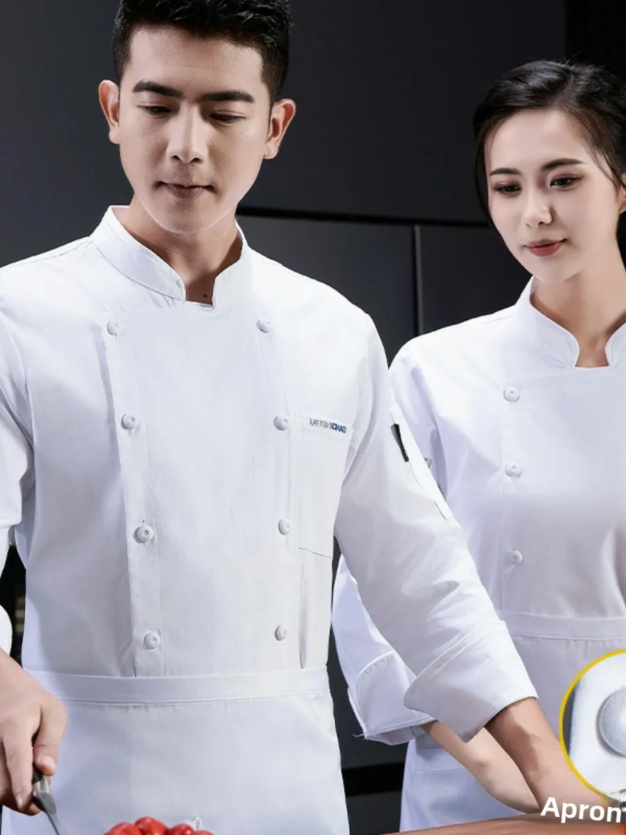 Длинные поварские халаты с возможностью индивидуальной печати и вышивки, рабочая одежда для кухни ресторанов и предприятий общественного питания.
Длинные поварские халаты с возможностью индивидуальной печати и вышивки, рабочая одежда для кухни ресторанов и предприятий общественного питания.