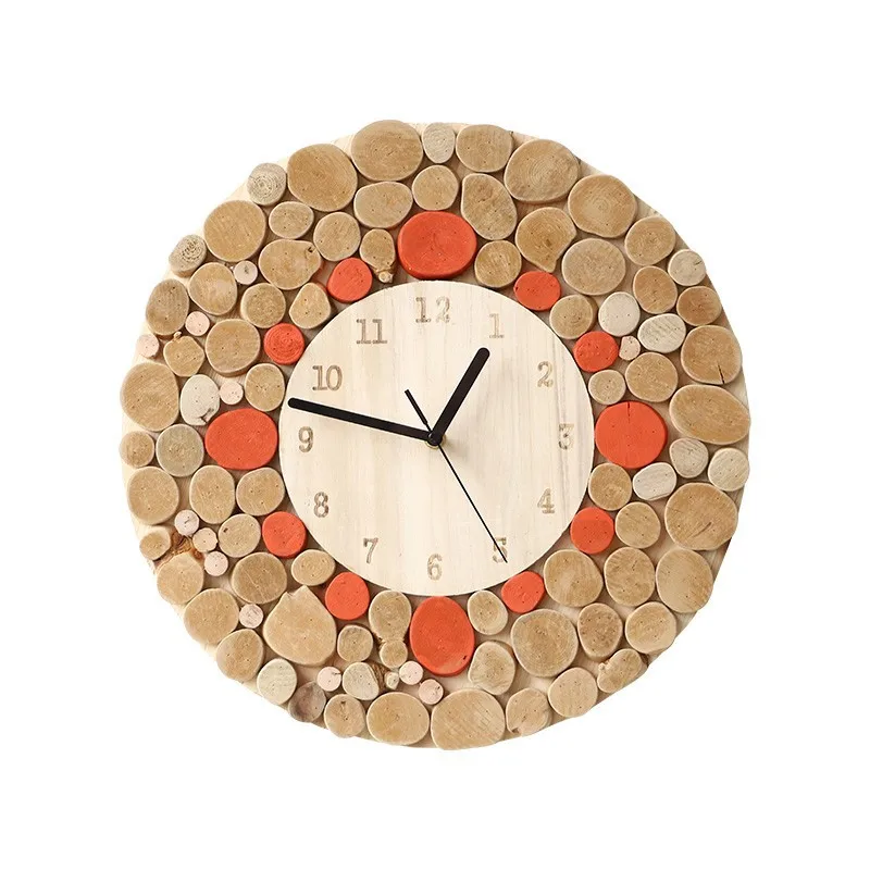 Wooden wall clock, living room modern simple atmosphere Internet celebrity home fashion clock Nordic silent
Wooden wall clock, living room modern simple atmosphere Internet celebrity home fashion clock Nordic silent