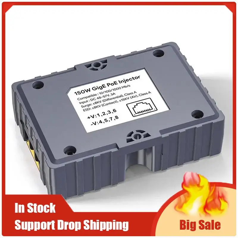 A70U New For Starlink 150W Gige Poe Injector With Surge Protection And ESD Protection Guaranteed Optimal Power Distribution
A70U New For Starlink 150W Gige Poe Injector With Surge Protection And ESD Protection Guaranteed Optimal Power Distribution