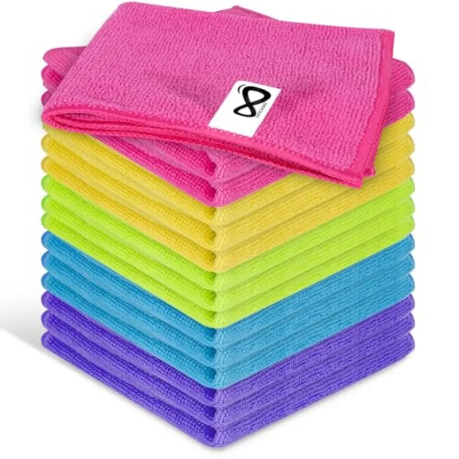 Microfiber Cleaning Cloths, 15 Pack Cleaning Rags, Wet and Dry Use Cleaning Towels, Highly Absorbent and Soft Feel, Lint Free,
Microfiber Cleaning Cloths, 15 Pack Cleaning Rags, Wet and Dry Use Cleaning Towels, Highly Absorbent and Soft Feel, Lint Free,