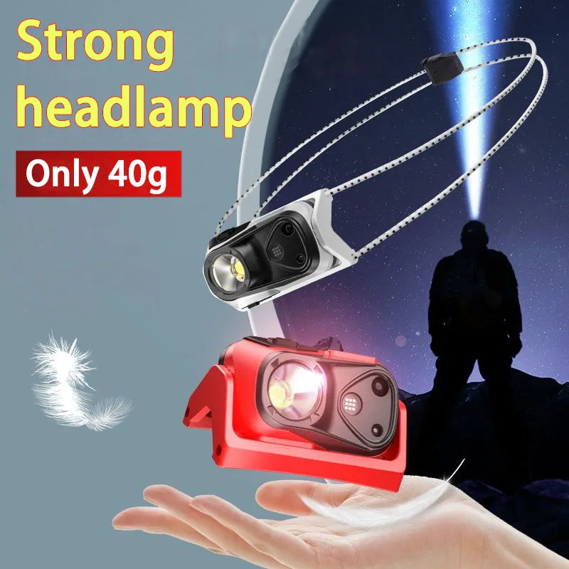 Портативный налобный фонарь с датчиком фар, мини-фонарик, перезаряжаемый через USB, высокая яркость, 4 режима, ночной рабочий налобный фонарь
Портативный налобный фонарь с датчиком фар, мини-фонарик, перезаряжаемый через USB, высокая яркость, 4 режима, ночной рабочий налобный фонарь