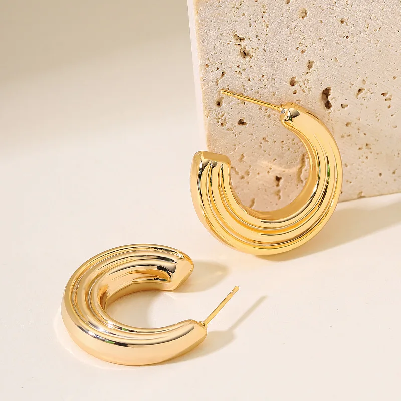 Stylish and individual, simple INS scenery metal C-shaped earrings, light luxury, exquisite, fashionable and versatile earrings
Stylish and individual, simple INS scenery metal C-shaped earrings, light luxury, exquisite, fashionable and versatile earrings