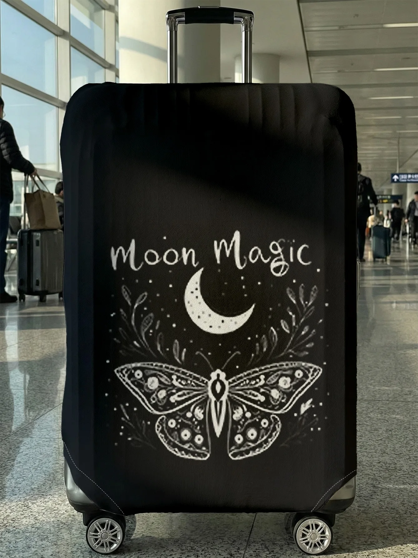 Чехол для багажа с принтом лунной мотыльки "Moon Magic", подходит для чемоданов 18-32 дюймов, чехол на ручку чемодана, дорожные аксессуары
Чехол для багажа с принтом лунной мотыльки "Moon Magic", подходит для чемоданов 18-32 дюймов, чехол на ручку чемодана, дорожные аксессуары