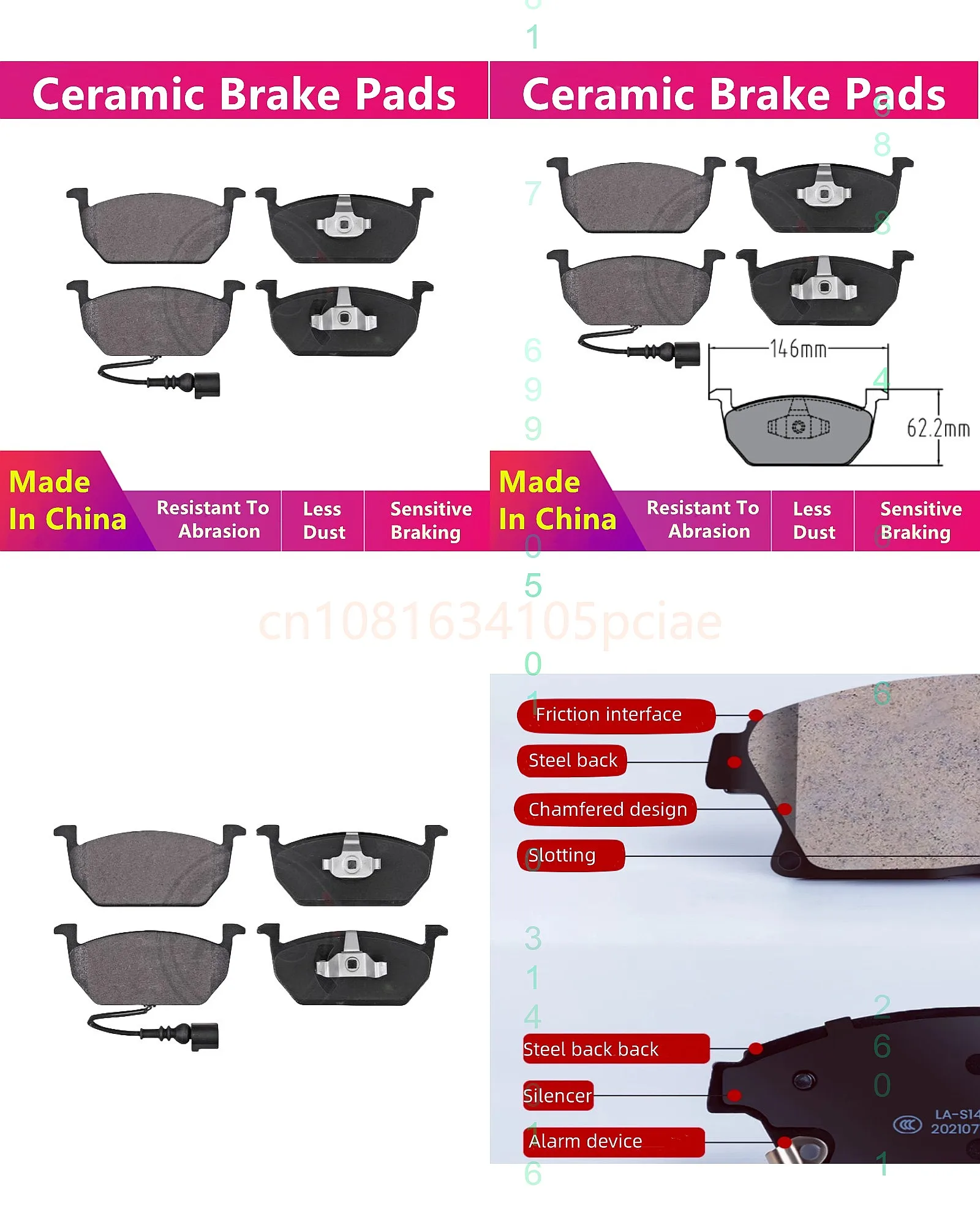 For Volkswagen Polo T-Cross Bora Front Brake Pad 5q0698151c 5q0698151t Auto Parts
For Volkswagen Polo T-Cross Bora Front Brake Pad 5q0698151c 5q0698151t Auto Parts