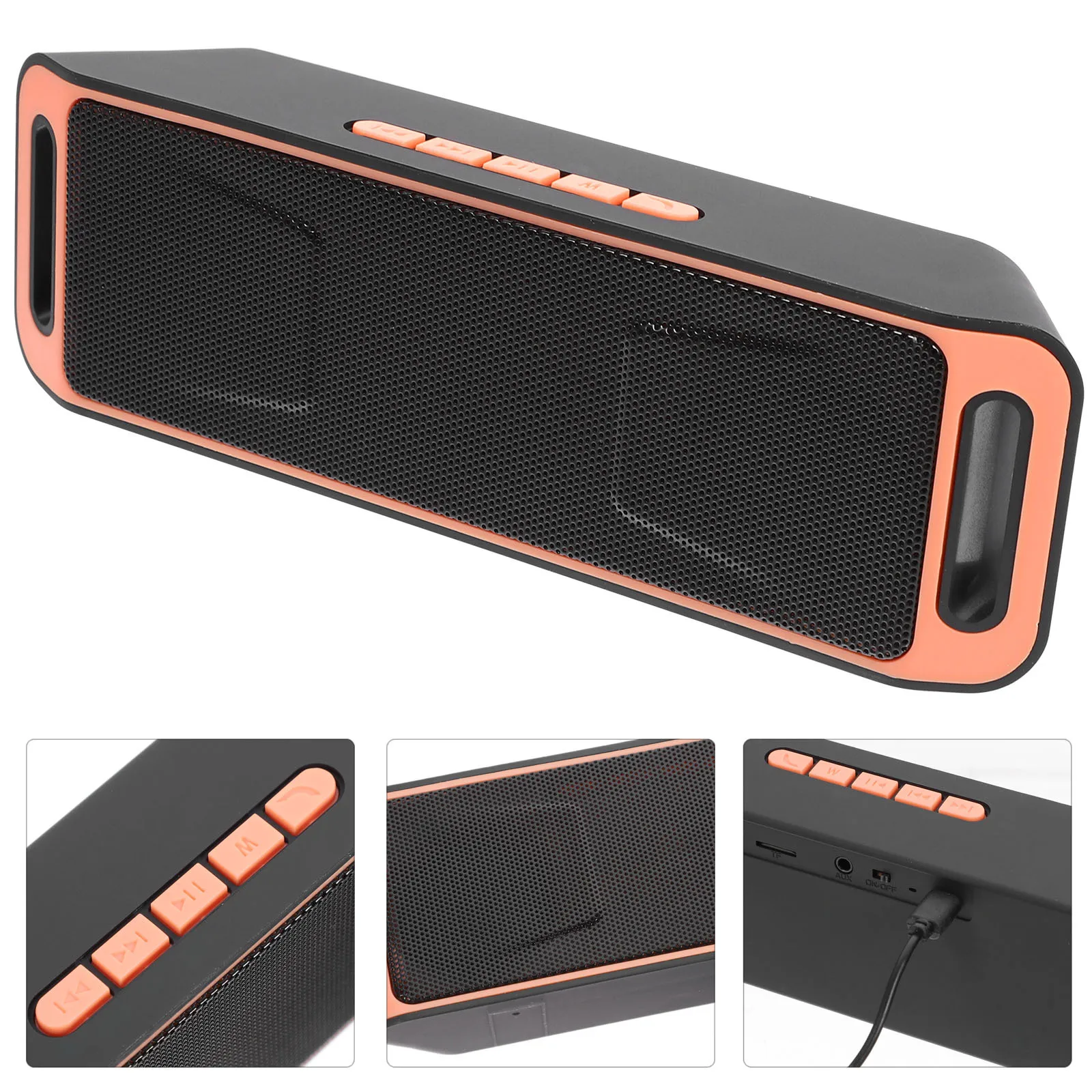 Mini Portable Wireless Speaker Subwoofer USB Radio Stereo Mp3 Player Orange Lightweight Easy Use High
Mini Portable Wireless Speaker Subwoofer USB Radio Stereo Mp3 Player Orange Lightweight Easy Use High
