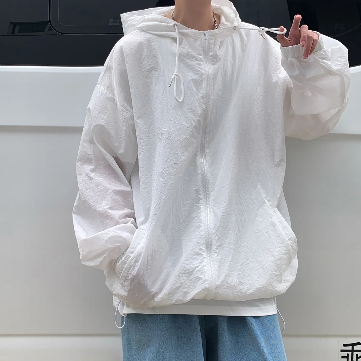 Men's Summer Lightweight Windproof Hooded Jaet Casual Loose Fit Sun Protection Coat Spring Autumn Trendy Brand Spor Jae
Men's Summer Lightweight Windproof Hooded Jaet Casual Loose Fit Sun Protection Coat Spring Autumn Trendy Brand Spor Jae