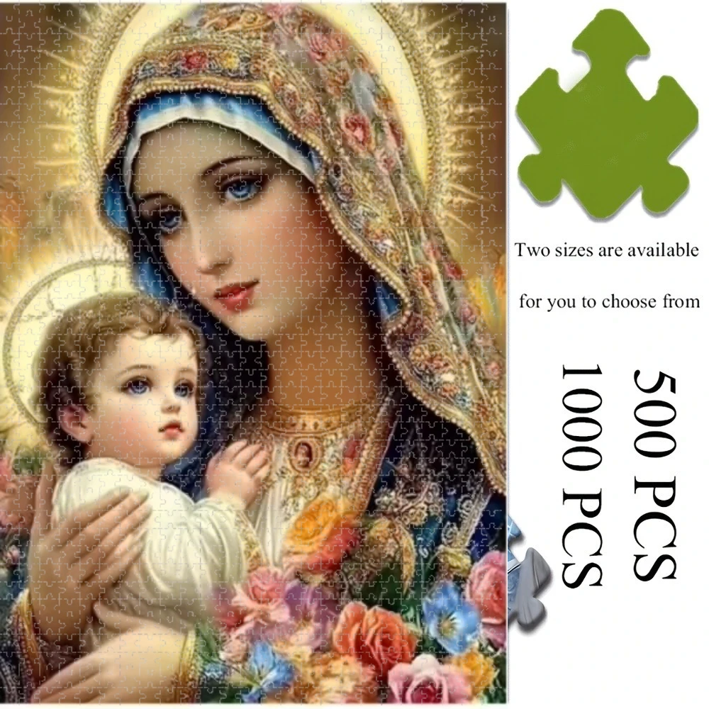 500 PCS Jigsaw Puzzle Virgin Mary Perfect for DIY Creative Fun with Family,Gift ,teasing Toy
500 PCS Jigsaw Puzzle Virgin Mary Perfect for DIY Creative Fun with Family,Gift ,teasing Toy