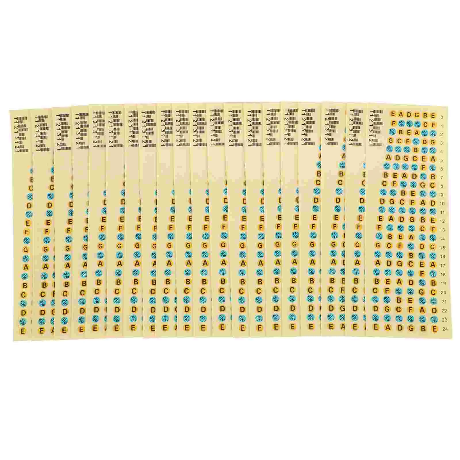 20 Pcs Fretboard Stickers Clear Notes Beginner Practice Trainer Note Sticker Neck Guitar Accessories Scale Stickers Guitar Parts
20 Pcs Fretboard Stickers Clear Notes Beginner Practice Trainer Note Sticker Neck Guitar Accessories Scale Stickers Guitar Parts