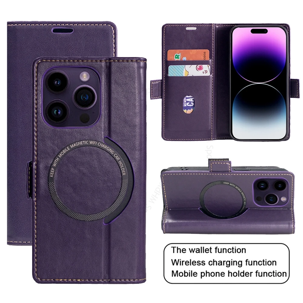 Leather Case For iPhone 16 Pro Max For Magsafe Magnetic Flip Case For Apple 16 13 12 11 14 15 Pro Max Wireless Card Wallet Cover
Leather Case For iPhone 16 Pro Max For Magsafe Magnetic Flip Case For Apple 16 13 12 11 14 15 Pro Max Wireless Card Wallet Cover