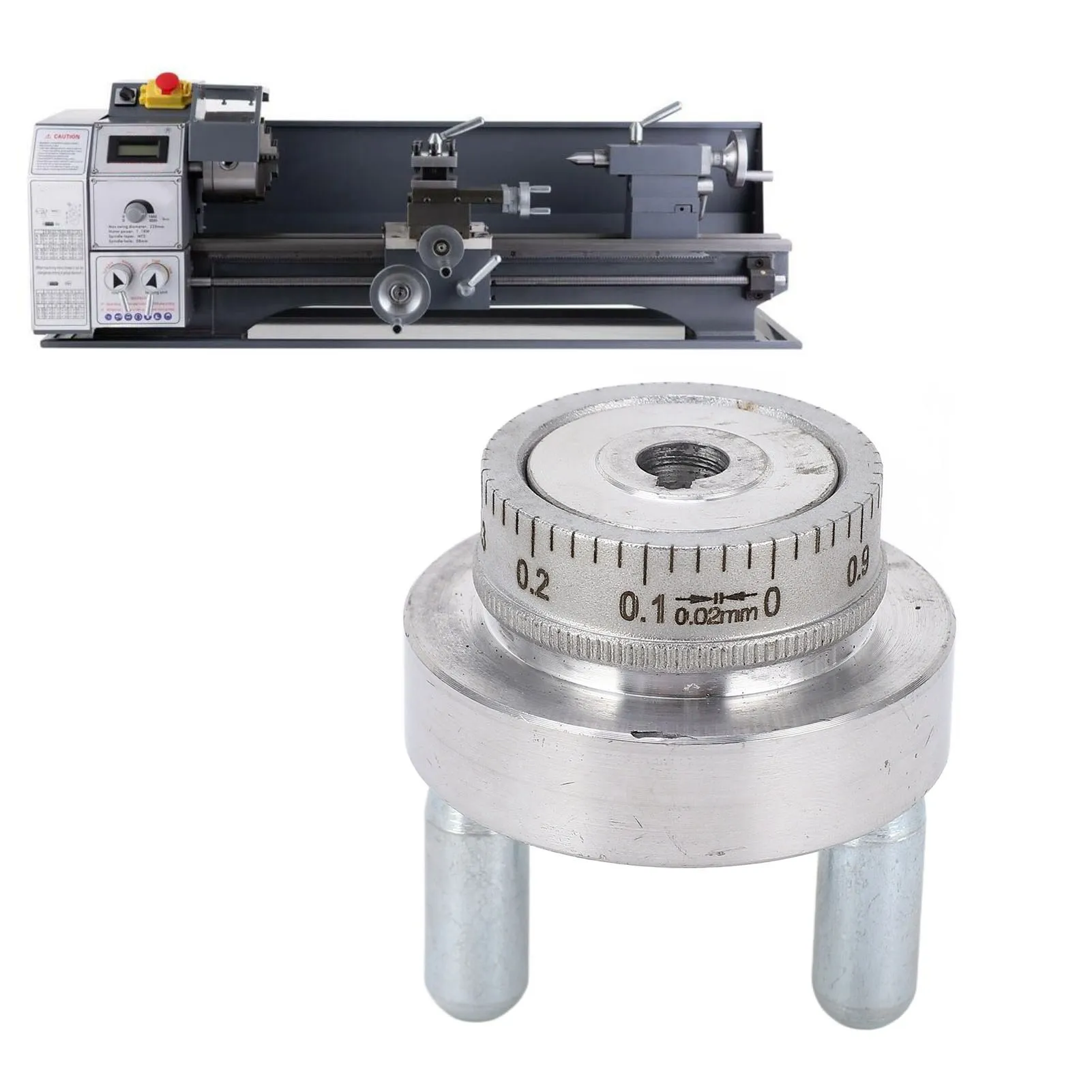 Aluminum Alloy Mini Lathe Hand Wheel Mini Lathe Hand Wheel with Handle Crank Aluminum Alloy 50mm 2in 0‑1mm Scale Size
Aluminum Alloy Mini Lathe Hand Wheel Mini Lathe Hand Wheel with Handle Crank Aluminum Alloy 50mm 2in 0‑1mm Scale Size