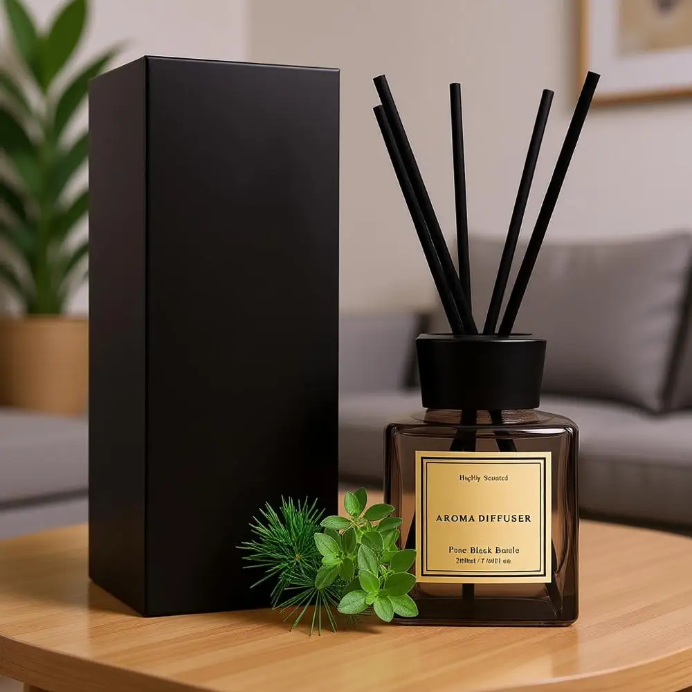 Аромадиффузор CeReed - Преобразите свой дом с помощью натурального ароматического диффузора для помещений с 5 палочками-диффузорами, 7,04 унции - Черный
Аромадиффузор CeReed - Преобразите свой дом с помощью натурального ароматического диффузора для помещений с 5 палочками-диффузорами, 7,04 унции - Черный