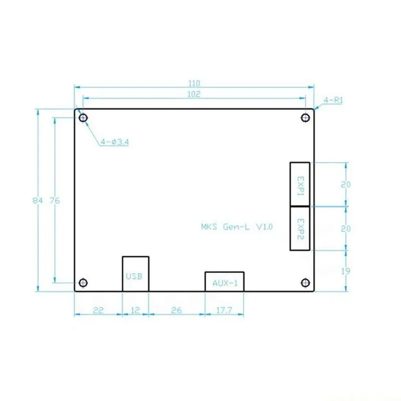 3D-принтер DIY Материнская плата MKS GenL V1.0 Плата управления
3D-принтер DIY Материнская плата MKS GenL V1.0 Плата управления