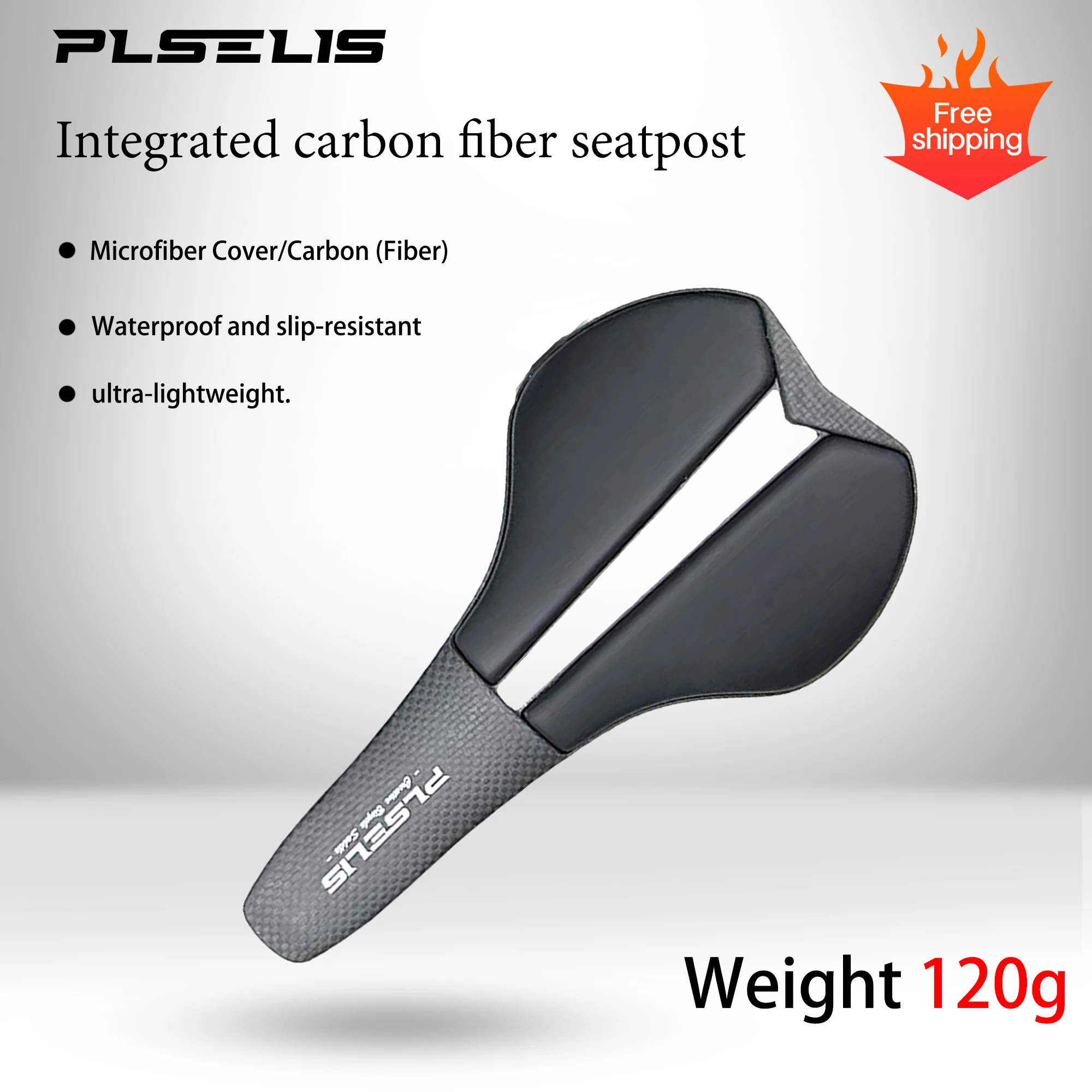 PLSELIS Monocoque Carbon Racing Saddle: Ultralight, Ultra-Thin, Full-Carbon Waterproof & Slip-Resistant with EVA Padding
PLSELIS Monocoque Carbon Racing Saddle: Ultralight, Ultra-Thin, Full-Carbon Waterproof & Slip-Resistant with EVA Padding