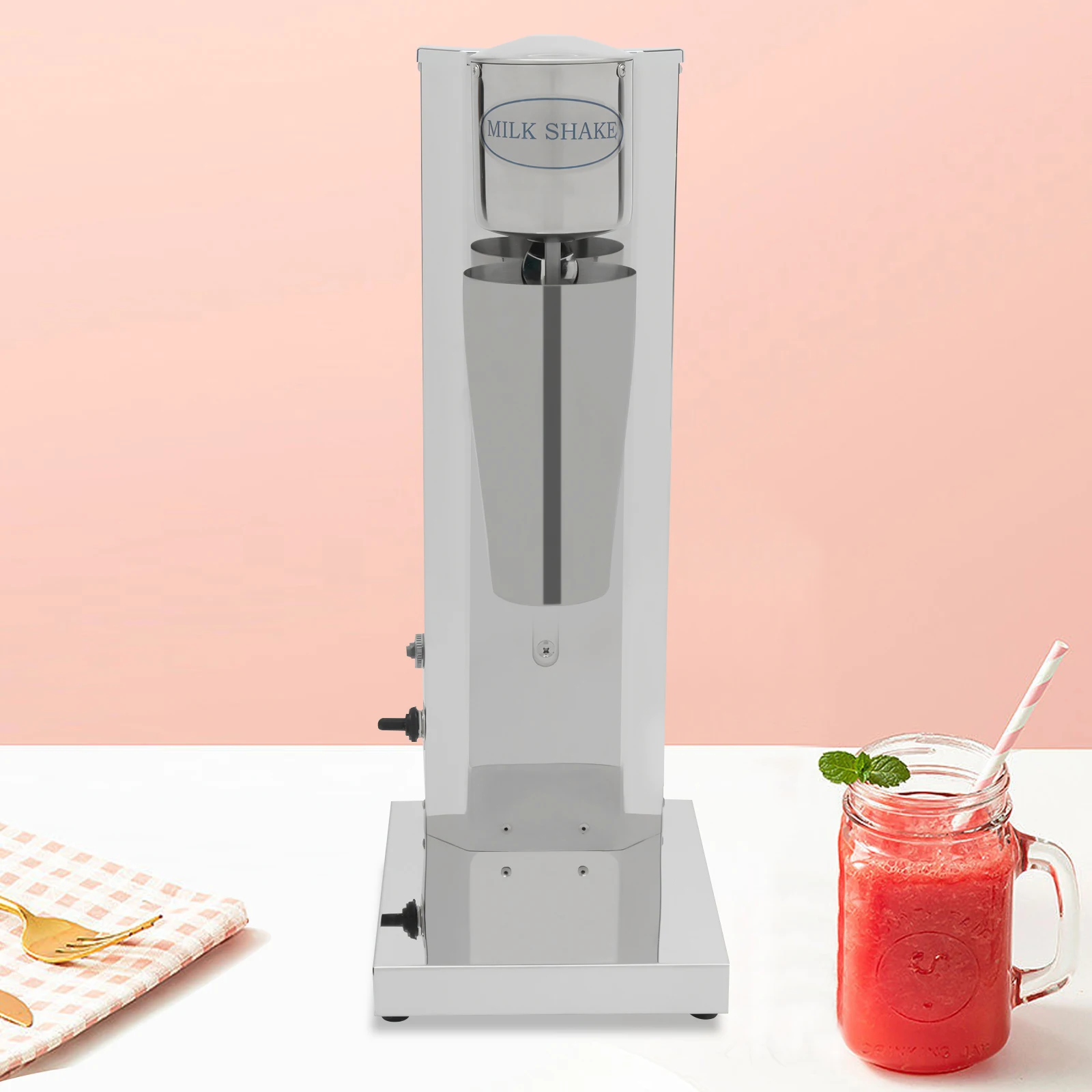 Миксер для шейкера с одной головкой, машина для приготовления молочных коктейлей с двойным дисковым смесительным валом, машина для молочных коктейлей для кафе, магазинов чая с молоком
Миксер для шейкера с одной головкой, машина для приготовления молочных коктейлей с двойным дисковым смесительным валом, машина для молочных коктейлей для кафе, магазинов чая с молоком