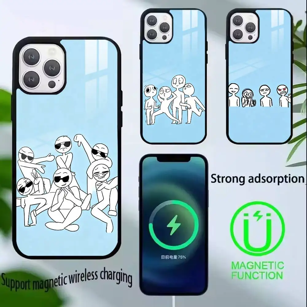 Cartoon Fun Stickman Phone Case For iPhone17,16,15,14,13,12,11 Plus,Pro Compatible with magnetic wireless charging
Cartoon Fun Stickman Phone Case For iPhone17,16,15,14,13,12,11 Plus,Pro Compatible with magnetic wireless charging