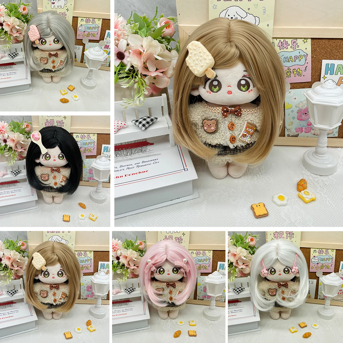 15cm Cotton Doll Wig Plush Dolls Hair Long Bangs DIY Accessories High-temperature Silk Material Soft Long Curly Wig Cute Kawaii
15cm Cotton Doll Wig Plush Dolls Hair Long Bangs DIY Accessories High-temperature Silk Material Soft Long Curly Wig Cute Kawaii