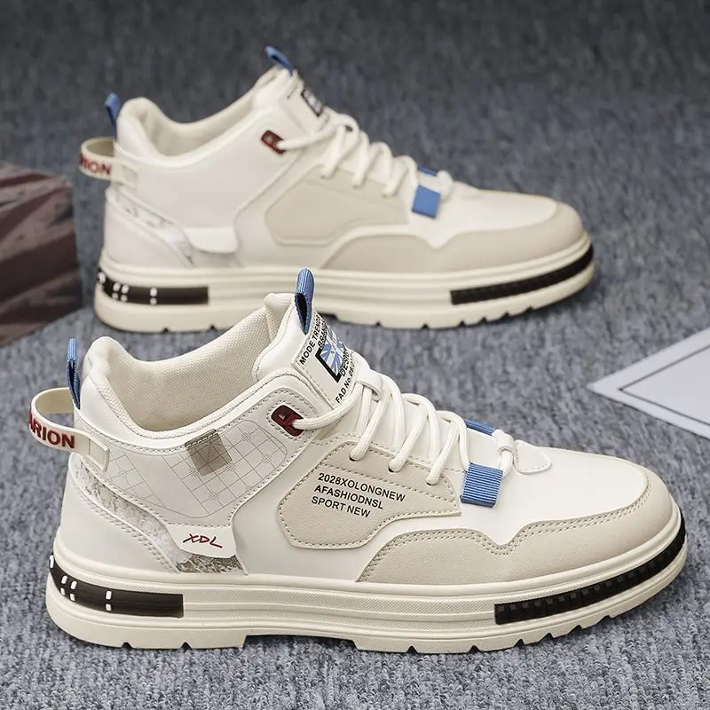 Men's new breathable high top white shoes, men's trendy versatile white shoes, thick soled casual shoes, board shoes
Men's new breathable high top white shoes, men's trendy versatile white shoes, thick soled casual shoes, board shoes