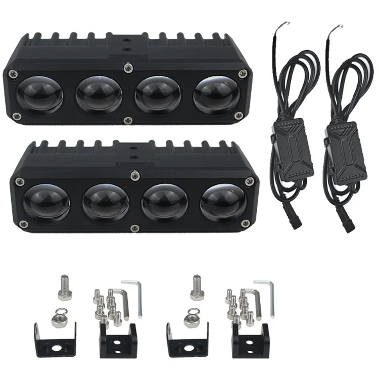 U40 Four Eye Motorcycle Headlight Car Grille LED Spotlight Dual Color Lens Off Road Upgrade Driving Lamp Moto Accesorios 12V
U40 Four Eye Motorcycle Headlight Car Grille LED Spotlight Dual Color Lens Off Road Upgrade Driving Lamp Moto Accesorios 12V