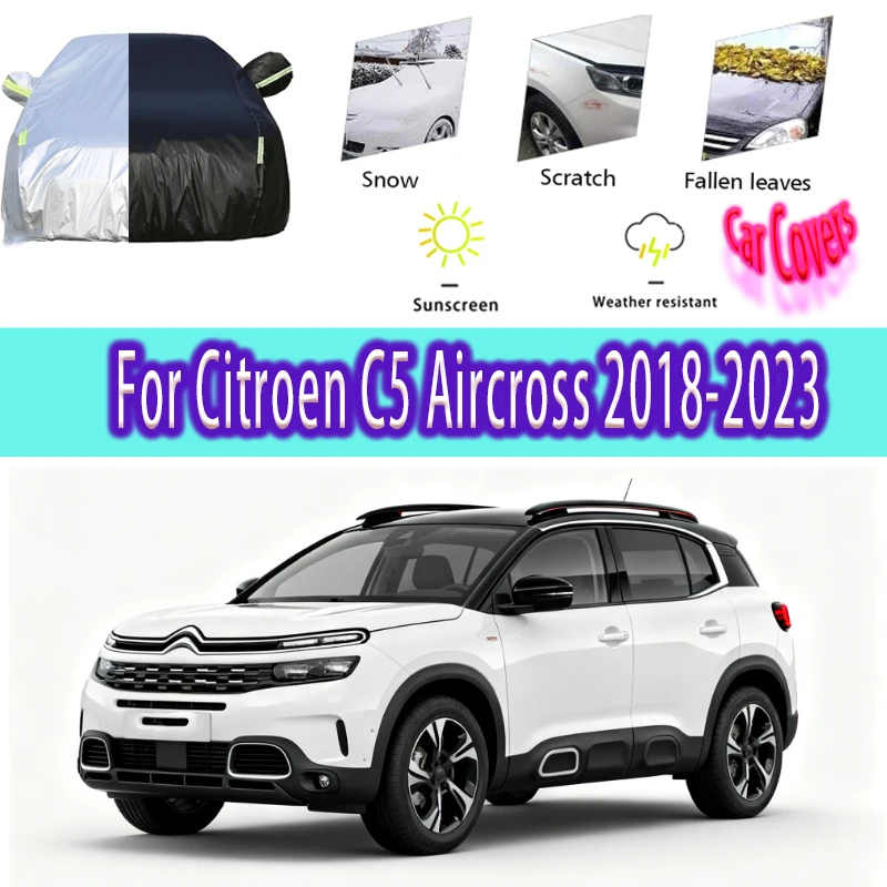 For Citroen C5 Aircross 2018-2023 2021 2022 Outdoor Protection Full Car Covers Snow Cover Sunshade Waterproof Dustproof Exterior
For Citroen C5 Aircross 2018-2023 2021 2022 Outdoor Protection Full Car Covers Snow Cover Sunshade Waterproof Dustproof Exterior