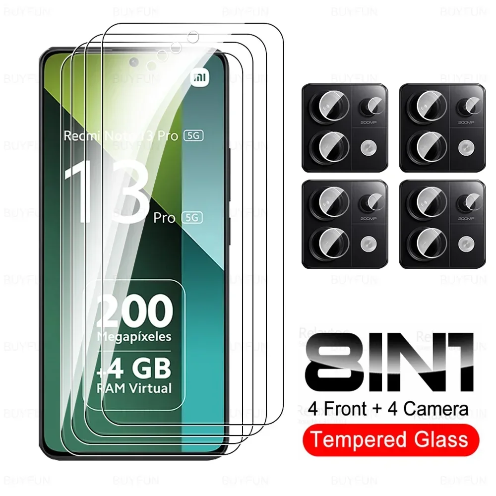 8 in 1 Tempered Glass For Redmi Note 13 Pro 5G Camera Glass Xiaomi Note13 14 Note14 13Pro Note13Pro 4G HD Lens Screen Protector
8 in 1 Tempered Glass For Redmi Note 13 Pro 5G Camera Glass Xiaomi Note13 14 Note14 13Pro Note13Pro 4G HD Lens Screen Protector