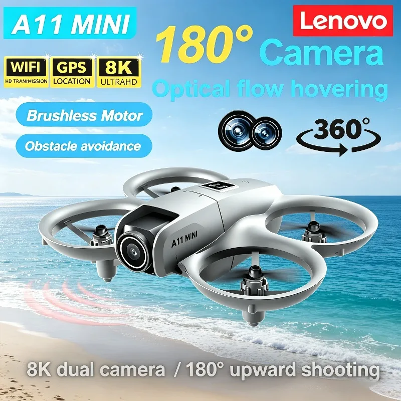 Lenovo A11 13000M RC Mini Drone 4K/8K HD Camera 5G WiFi FPV Brushless Motor Optical Flow Quadcopter Foldable Gift for Beginners
Lenovo A11 13000M RC Mini Drone 4K/8K HD Camera 5G WiFi FPV Brushless Motor Optical Flow Quadcopter Foldable Gift for Beginners
