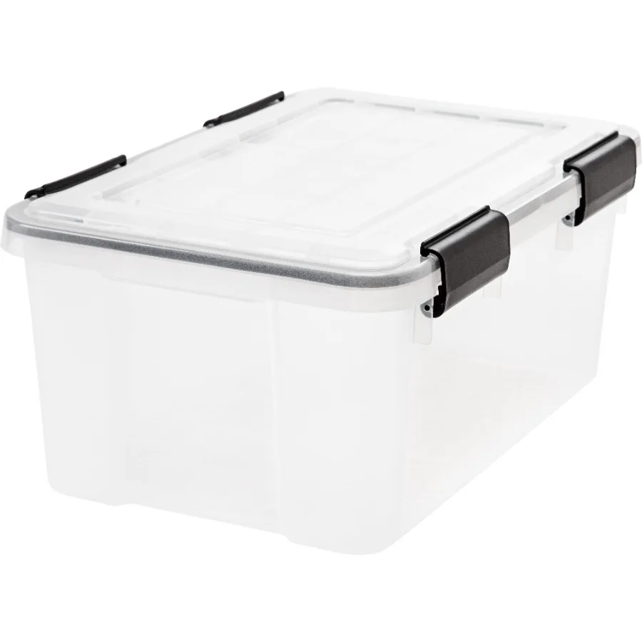 IRIS 19qt WEATHERPRO Airtight Plastic Storage Bin with Lid and Seal and Secure Latching Buckles
IRIS 19qt WEATHERPRO Airtight Plastic Storage Bin with Lid and Seal and Secure Latching Buckles