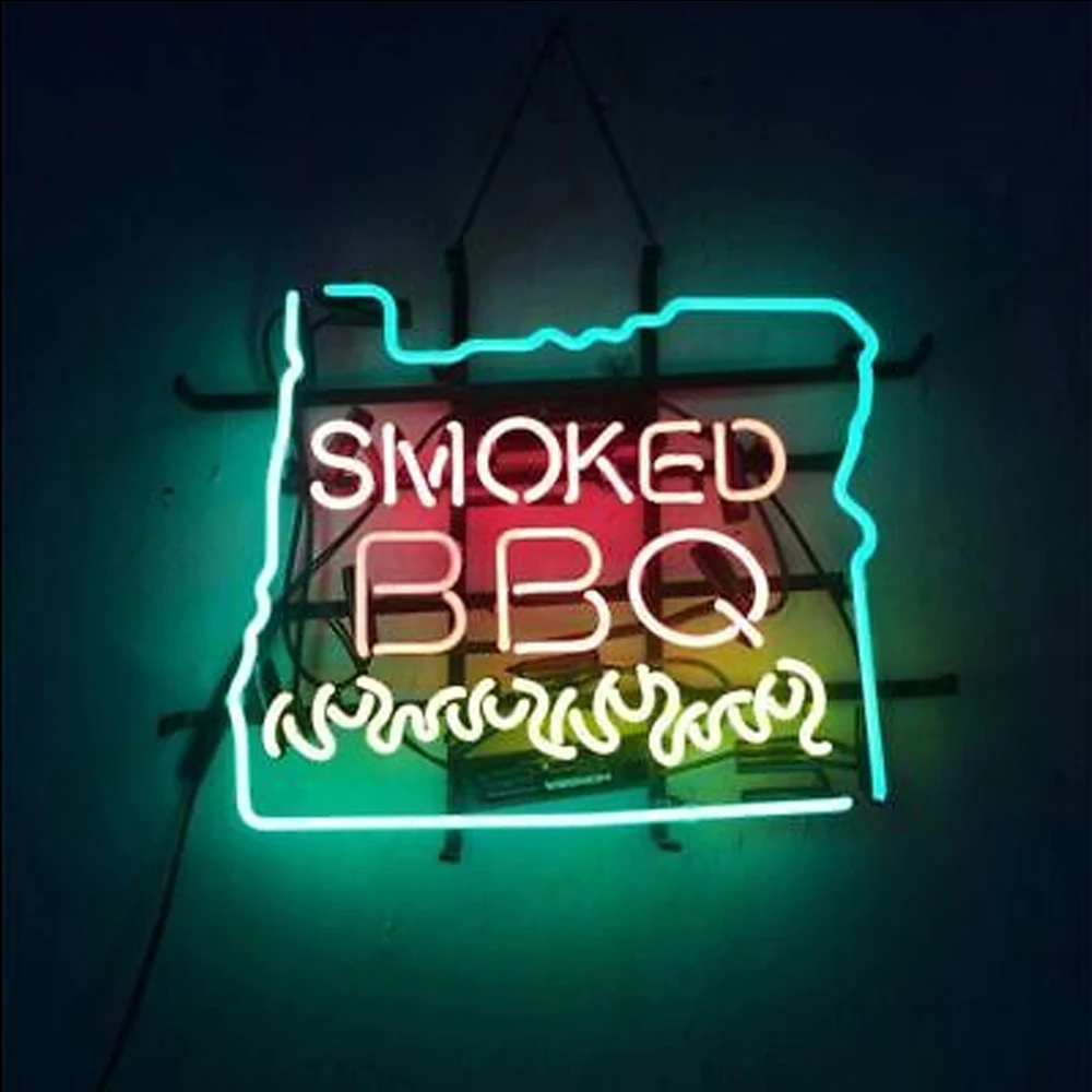 SMOKED BBQ Flame Neon Sign Light Custom Handmade Real Glass Tube Barbeque Food Store Advertise Room Decor Display Lamp 19"X 15"
SMOKED BBQ Flame Neon Sign Light Custom Handmade Real Glass Tube Barbeque Food Store Advertise Room Decor Display Lamp 19"X 15"