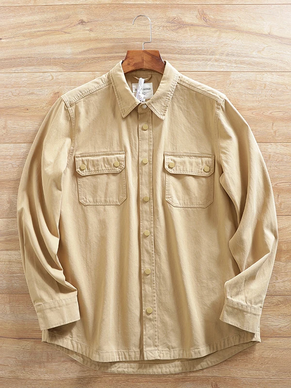 New Advanced Heavyweight Waed Plaid Cotton American Workwear Collared Color Men's Long Sve irt Trendy Outerwear
New Advanced Heavyweight Waed Plaid Cotton American Workwear Collared Color Men's Long Sve irt Trendy Outerwear