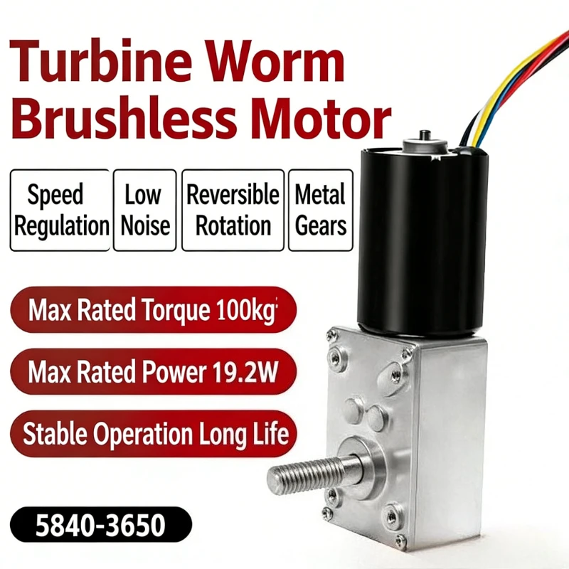Бесщеточный редукторный двигатель с червячной передачей 5840-3650, резьбовой стержень M8, микро-двигатель постоянного тока с высоким крутящим моментом и регулировкой скорости
Бесщеточный редукторный двигатель с червячной передачей 5840-3650, резьбовой стержень M8, микро-двигатель постоянного тока с высоким крутящим моментом и регулировкой скорости